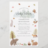 Bossen Baby shower Briefpapier (Voorkant)