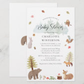 Bossen Baby shower Briefpapier (Voorkant / Achterkant)