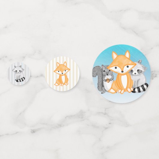 Bossen Baby shower confetti (Voorkanten)