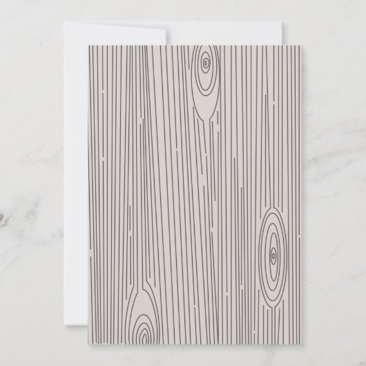 Bossen Baby shower Cute Forest Animals Kaart (Achterkant)