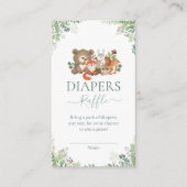 Bossen Baby shower Diapers raffle Enclo Informatiekaartje (Voorkant)