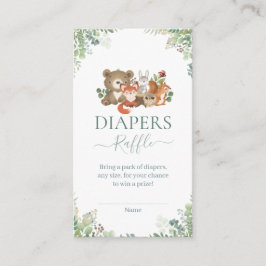 Bossen Baby shower Diapers raffle Enclo Informatiekaartje