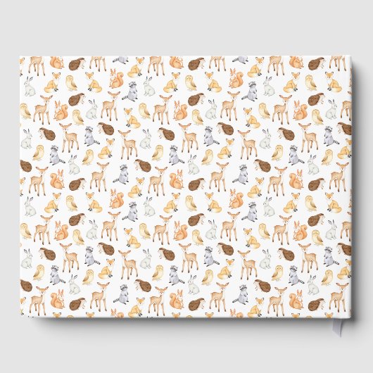 Bossen baby shower gastenboek (Achterkant)