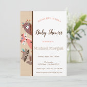 Bossen Baby shower Kaart (Staand voorkant)