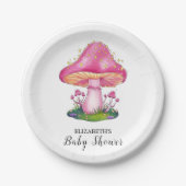 Bossen Baby shower Papieren Bordje (Voorkant)