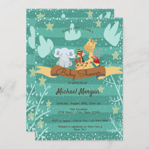 Bossen, Baby shower van bosdieren Kaart