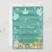 Bossen, Baby shower van bosdieren Kaart (Voorkant)