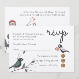 Bossen BABY SHOWER voor paren Kaart