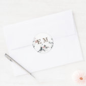 Bossen BABY SHOWER voor paren Ronde Sticker (Envelop)