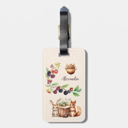 Bossen Bagagelabel (Achterkant verticaal)