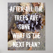 Bossen behoud Aarde klimaatverandering Poster (Voorkant)