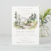 Bossen Berglandschap Schets Koppels Douche Kaart (Staand voorkant)