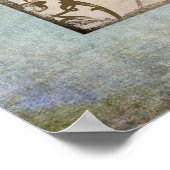 Bossen - Blauwvogels op een boomstam Poster (Hoek)