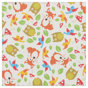 Bossen Bosdieren Cute Baby Nursery Kinder Stof