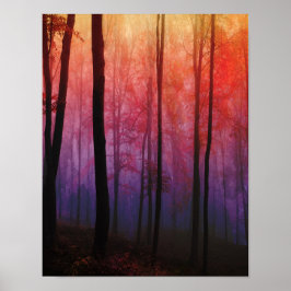 Bossen, boslandkunst poster