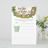 Bossen bossen Eerste jaar Bucket List (Staand voorkant)