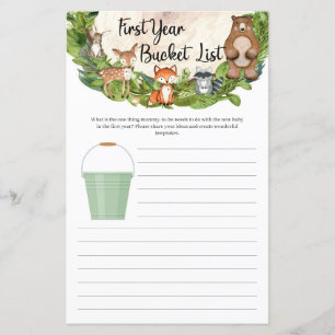 Bossen bossen Eerste jaar Bucket List