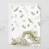 Bossen Bossen eerste verjaardag Kaart (Achterkant)