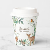 Bossen Bossen eerste verjaardag Papieren Bekers (Voorkant)