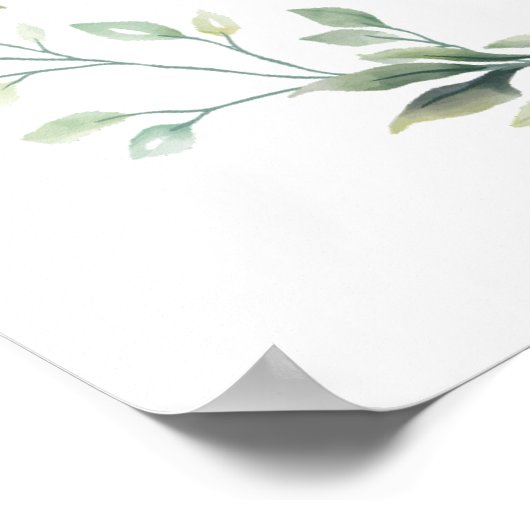 Bossen Bossen eerste verjaardag Poster (Hoek)