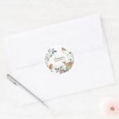 Bossen Bossen eerste verjaardag Ronde Sticker (Envelop)