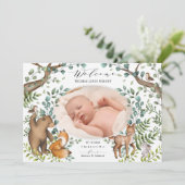 Bossen Bossen Fotoaankondiging Kaart (Staand voorkant)