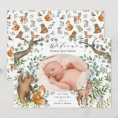 Bossen Bossen Fotoaankondiging Kaart (Voorkant / Achterkant)