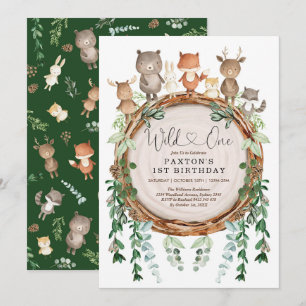 Bossen Bossen Groene Wilde Op een dag Kaart