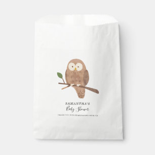 Bossen Bossen Scheppen Night Owl Baby shower Bedankzakje