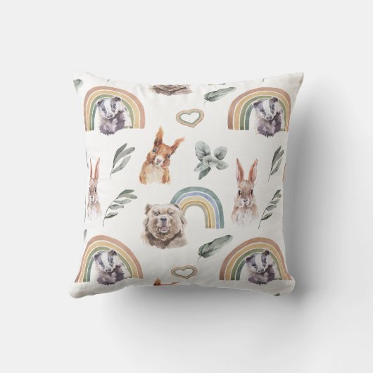 Bossen Bossen Voetstat Pillow Kussen (Achterkant)