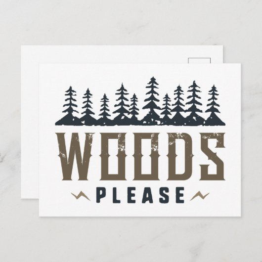 Bossen Briefkaart (Voorkant / Achterkant)