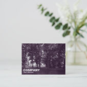 Bossen, Bute Park, Cardiff (Paarse tonijn) Visitekaartje (Staand voorkant)