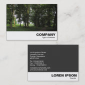 Bossen, Bute Park Cardiff Visitekaartje (Voorkant / Achterkant)