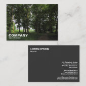 Bossen, Bute Park, Cardiff Visitekaartje (Voorkant / Achterkant)