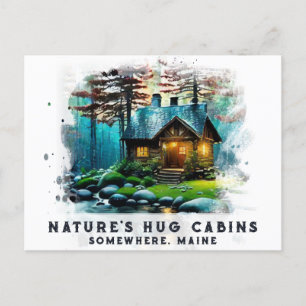 *~* Bossen Cabinelichten AP49 Sneeuwachtig Schilde Briefkaart