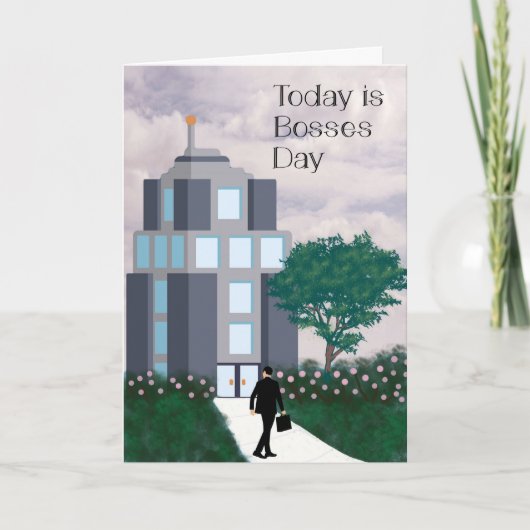 Bossen Dag Kaart, Bouw en Boss Kaart (Voorkant)