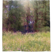 Bossen die in de bijtende lente zijn gegoten douchegordijn (Voorkant)