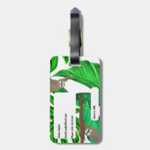 Bossen die Sloten met het Bagagelabel van de Naam  (Achterkant verticaal)