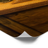 Bossen die uit het open boek oprijzen poster (Hoek)