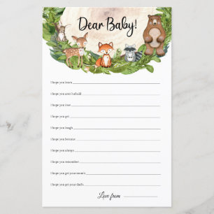 Bossen dieren houten plak Beste Baby