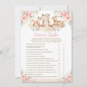 Bossen Dieren vatten bloesem over of onder het spe Kaart (Voorkant)