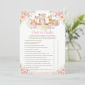 Bossen Dieren vatten bloesem over of onder het spe Kaart (Staand voorkant)