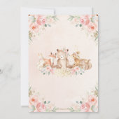 Bossen Dieren vatten bloesem over of onder het spe Kaart (Achterkant)