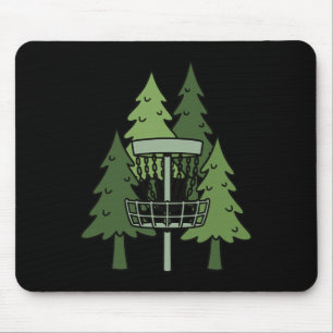 Bossen Discgolf Schets Grappige Discgolf Scene Muismat