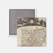 Bossen, districtsgrenzen magneet (Voorkant / Achterkant)