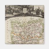 Bossen, districtsgrenzen magneet (Voorkant)