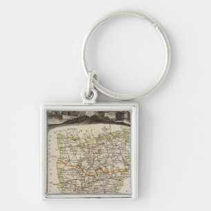 Bossen, districtsgrenzen sleutelhanger