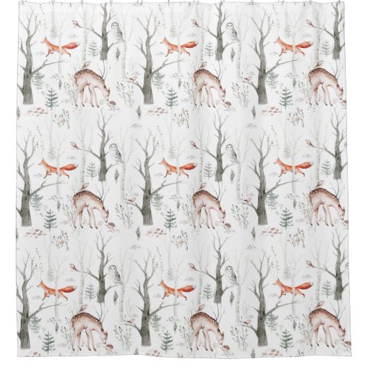 Bossen Douchegordijn (Voorkant)