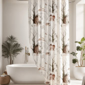 Bossen Douchegordijn