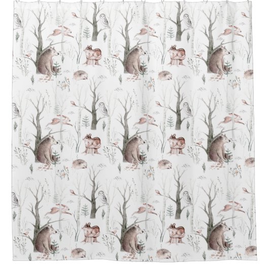 Bossen Douchegordijn (Voorkant)